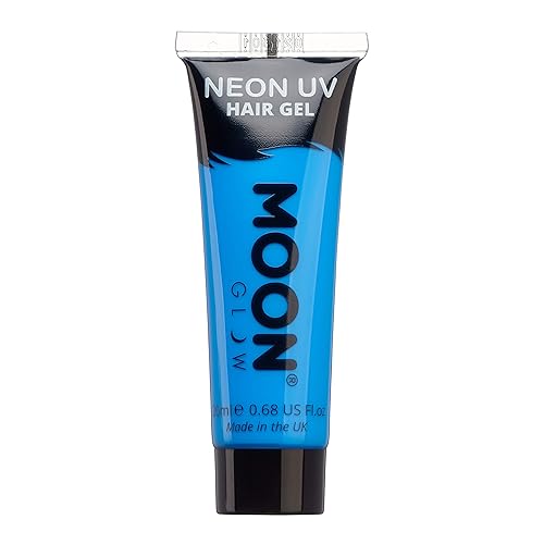Miniatura 6 de Moon Glow - Gel de pelo UV de neón de luz negra - 0.67 oz verde intenso  lavado temporal de color de pelo  Spike and Glow!