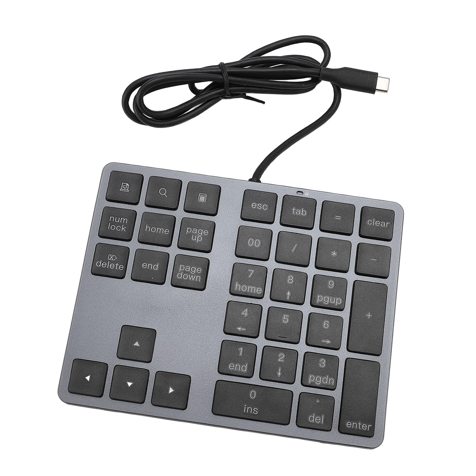 Tastierino Numerico Cablato Tastiera Esterna Sottile per Laptop e PC Desktop 34 Tasti Hub di Input Dati Efficiente USB C