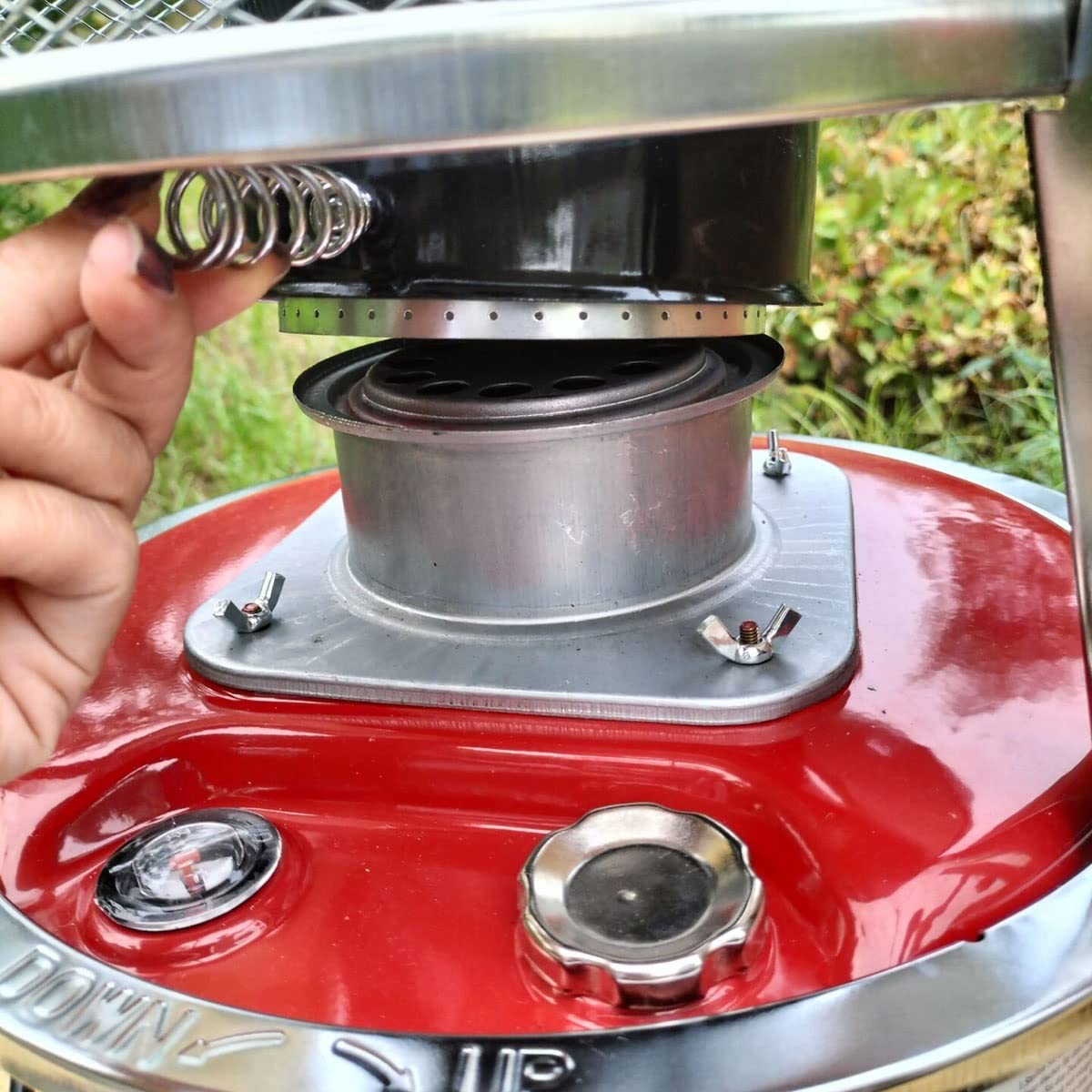 Kerosin-Herdbrenner zum Kochen, Leichter tragbarer Kerosin-Konvektions-Raumheizer, Campingkocher mit Tasche + 6 Dochten, 10000 BTU für Indoor-Deck, Eisfischen, Wärme-Kerosin-Heizung
