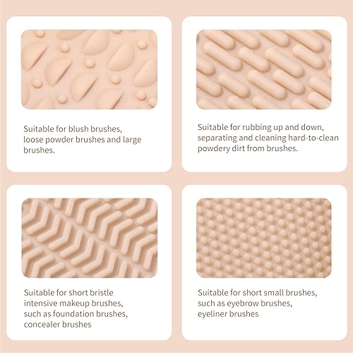 Miniatura 3 de Limpiador de brochas de maquillaje de silicona plegable Tazón MSQ Cepillo de maquillaje Alfombrilla de limpieza portátil para cepillos, soplos de