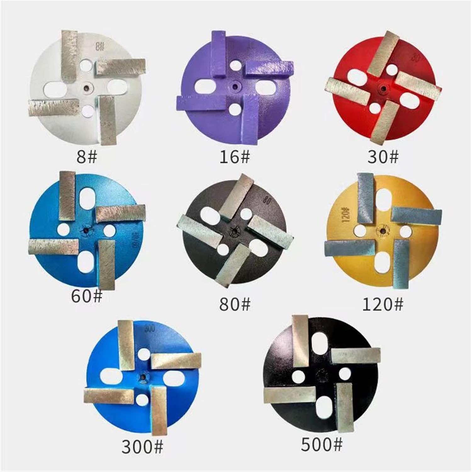100mm 4" inch Reinforced Version-Concrete Floor Grinding Block Sintered Grinding Disc Epoxy Floor PCD(60 grit)