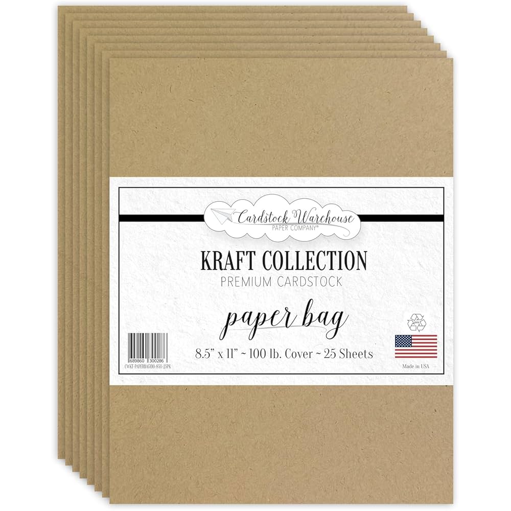 Amazon.com : Cardstock Warehouse Kraft Paper Bag Brown