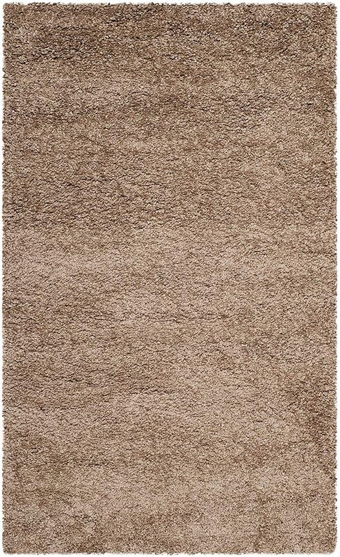 Image of Shaggy Carpet for Home 2 x 6 Feet Ultra-Soft, Thick, and Stylish Shag Texture Ideal for Living Room, Bedroom, or Office - Easy to Clean and Perfect (Dark Beige)