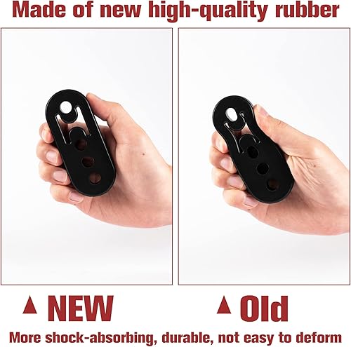 Miniatura 5 de SINGARO Colgador de escape de goma, sistema de escape de silenciador, instalación de buje de soporte de aislamiento pesado, 2 agujeros de 0.47