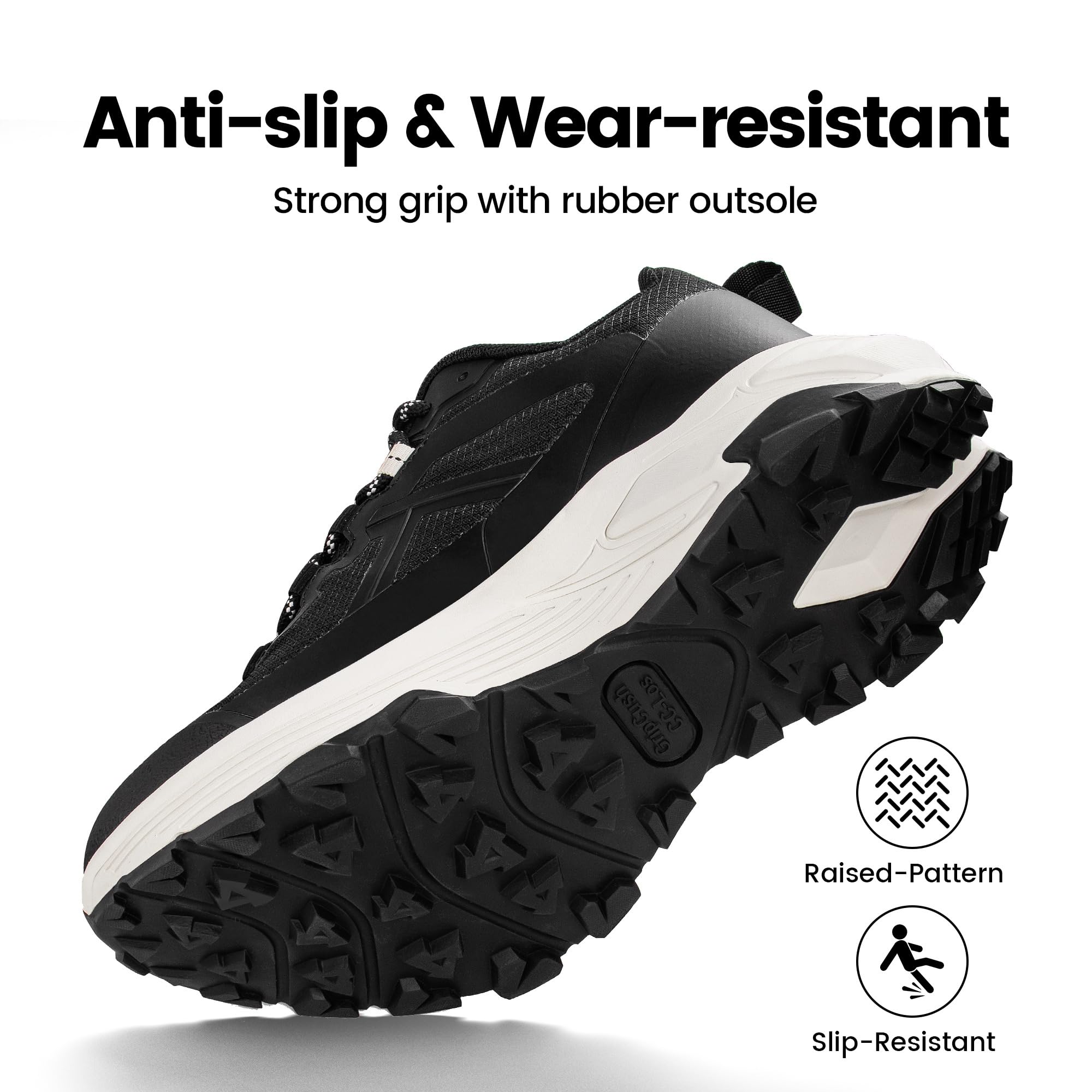 CC-Los Zapatos de caminar para hombre, de ancho medio a ancho, ultra ligeros, para estar de pie todo el día, talla 7.5-12
