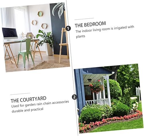 Miniatura 6 de Gancho de cadena de lluvia, 4 unidades, comederos para pájaros, clips de canalón, cadena de lluvia, gancho de lluvia, gancho de metal, cadena de