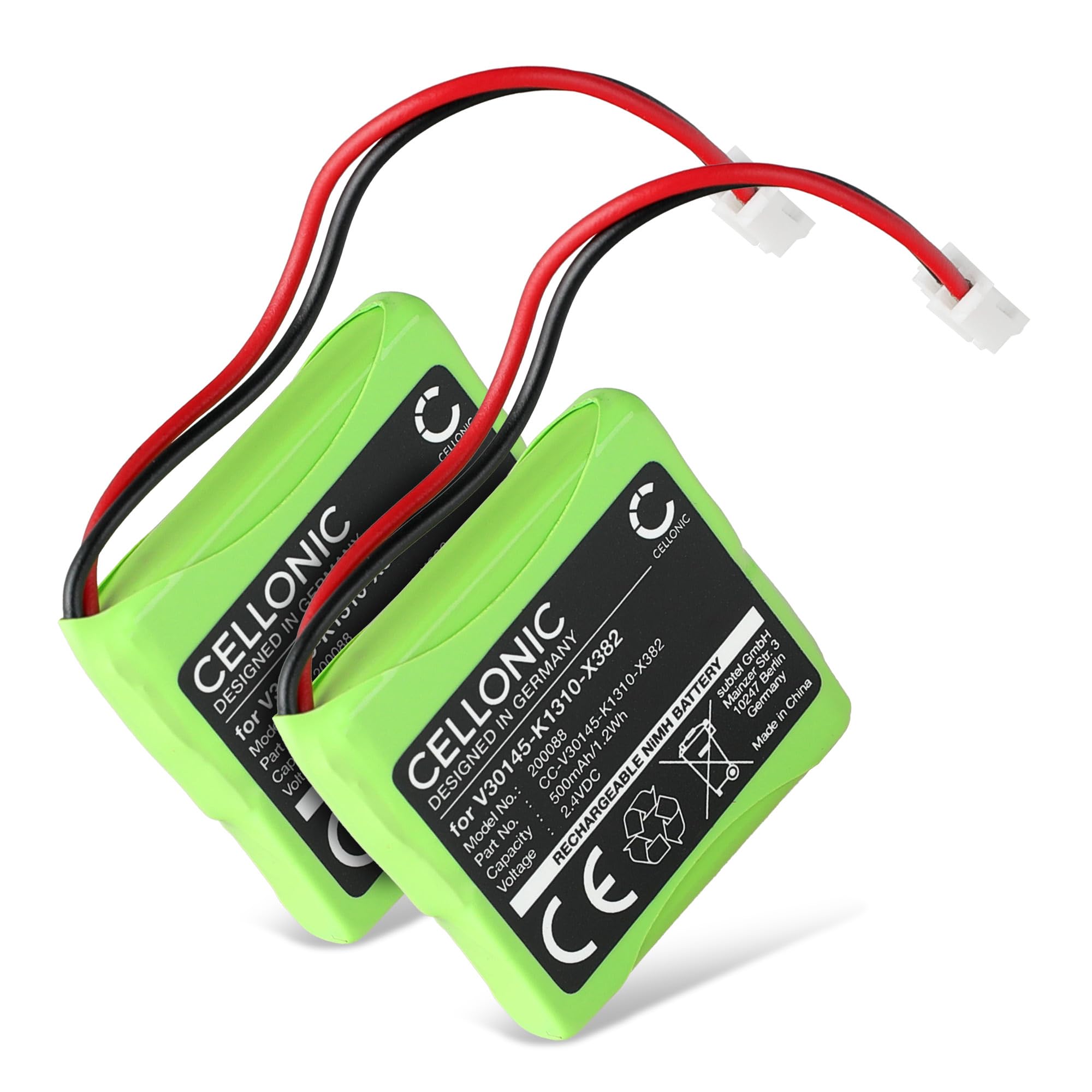 Batteria Ricaricabile AccuCell Per Telefono Siemens Gigaset E450 – Sostituto V30145-K1310-X382 - 4