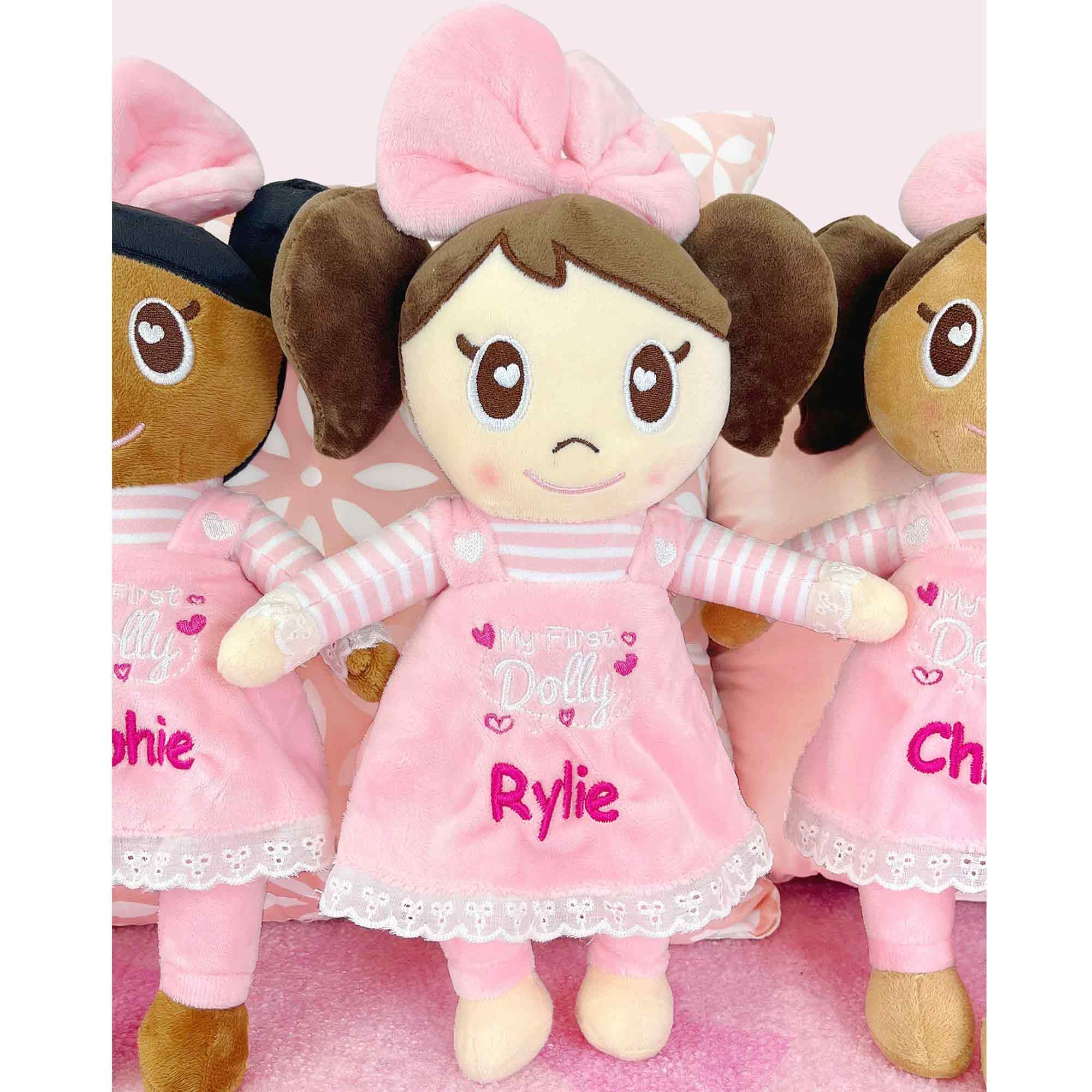 DIBSIES Personalized My First Dolly (Brunette Light Skin Tone)