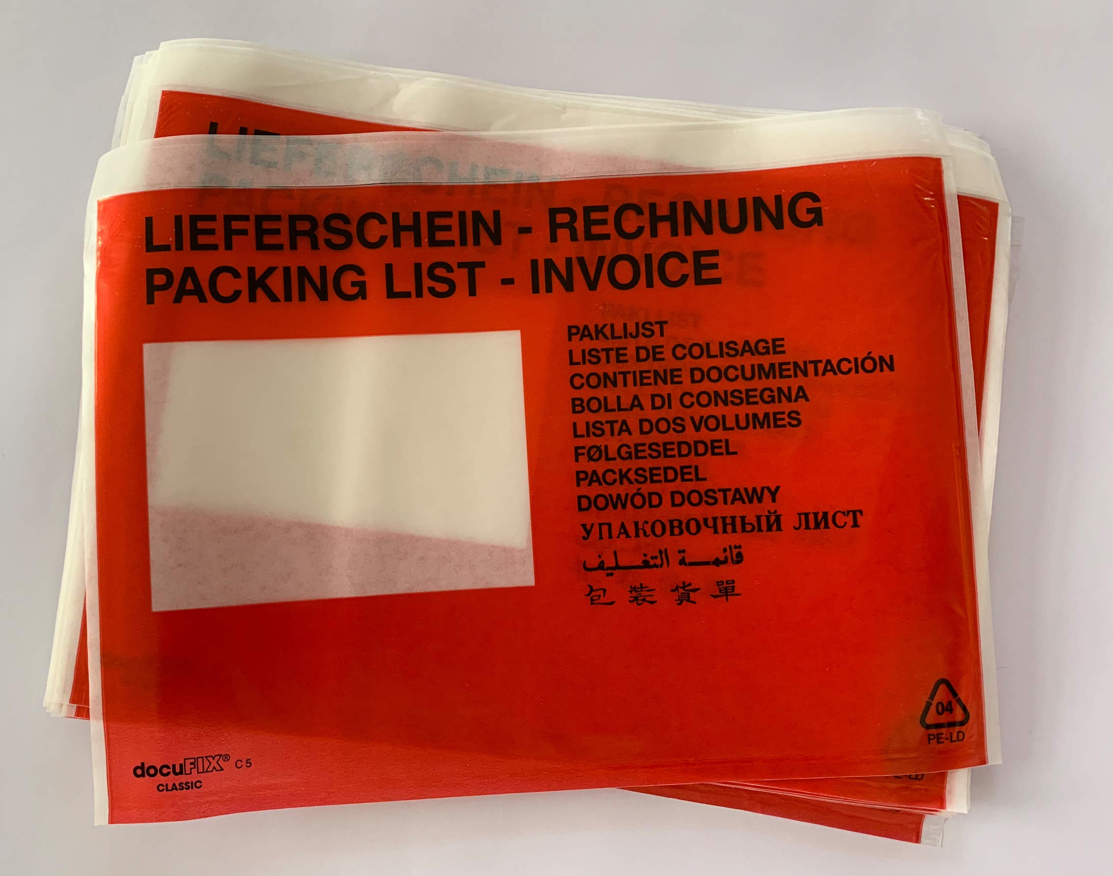 Buste Rosse Plastificate Per Spedizioni - Formato C5 (240x180mm), Chiusura Autoadesiva, Confezione 100 Pezzi - Foto 6