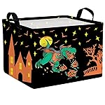 ASKETAM Halloween Basket Gift Cute Pumpkin Ghost Parties Decor Kid Trick or Treat Basket for Boys and Girls Rectangular Storage Bin Box (Dinosaur)