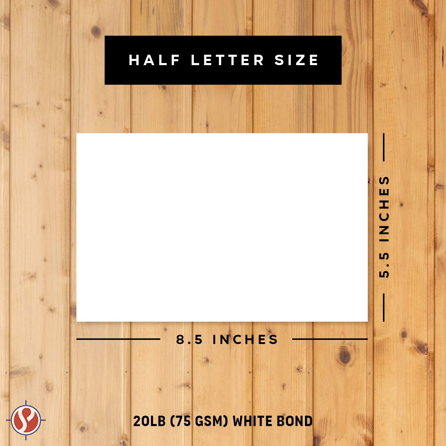 Half Letter Size Paper - Great for Business Documents, Letters, Arts, Prints and Crafts, Copy, Printing, Writing | 8.5" x 5.5" | 20lb White Bond Paper | 500 Sheets - Image 7