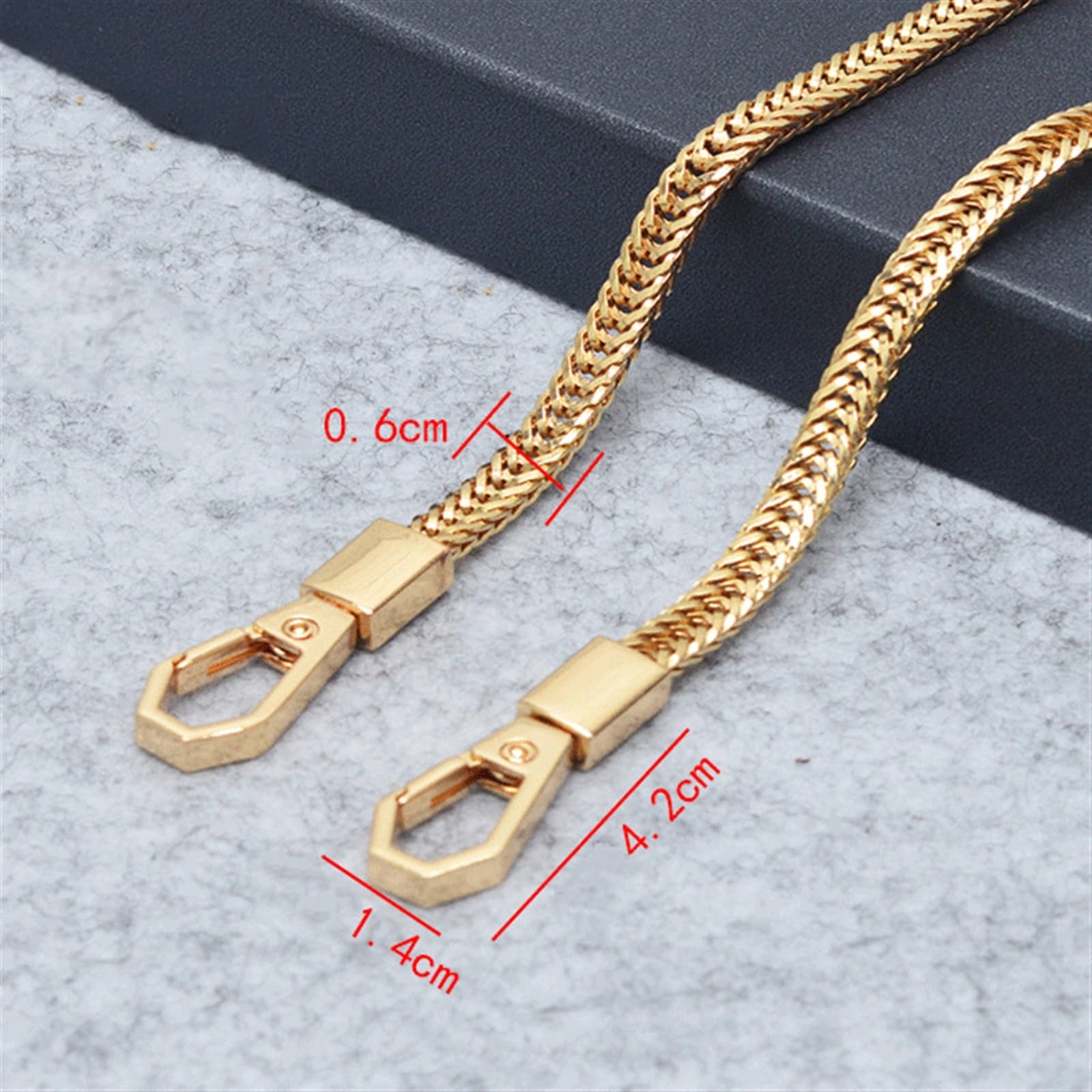 Correa de hombro para bolso 80/90/100/110/120/130/140 Cm Bolso de metal con cadena Bolso de bricolaje con cadena de bolso alternativa Correa for el hombro Bolso pequeño Bolso con asa Bolso cruzado con
