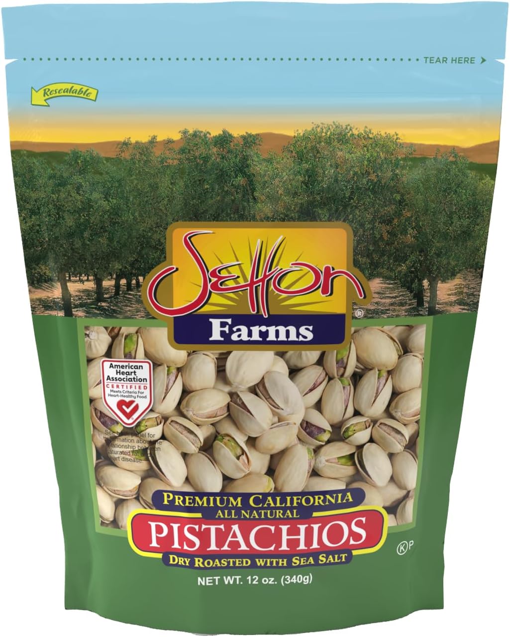 Premium Pistachios, Dry Roasted with Sea Salt, 12 Oz. Bag