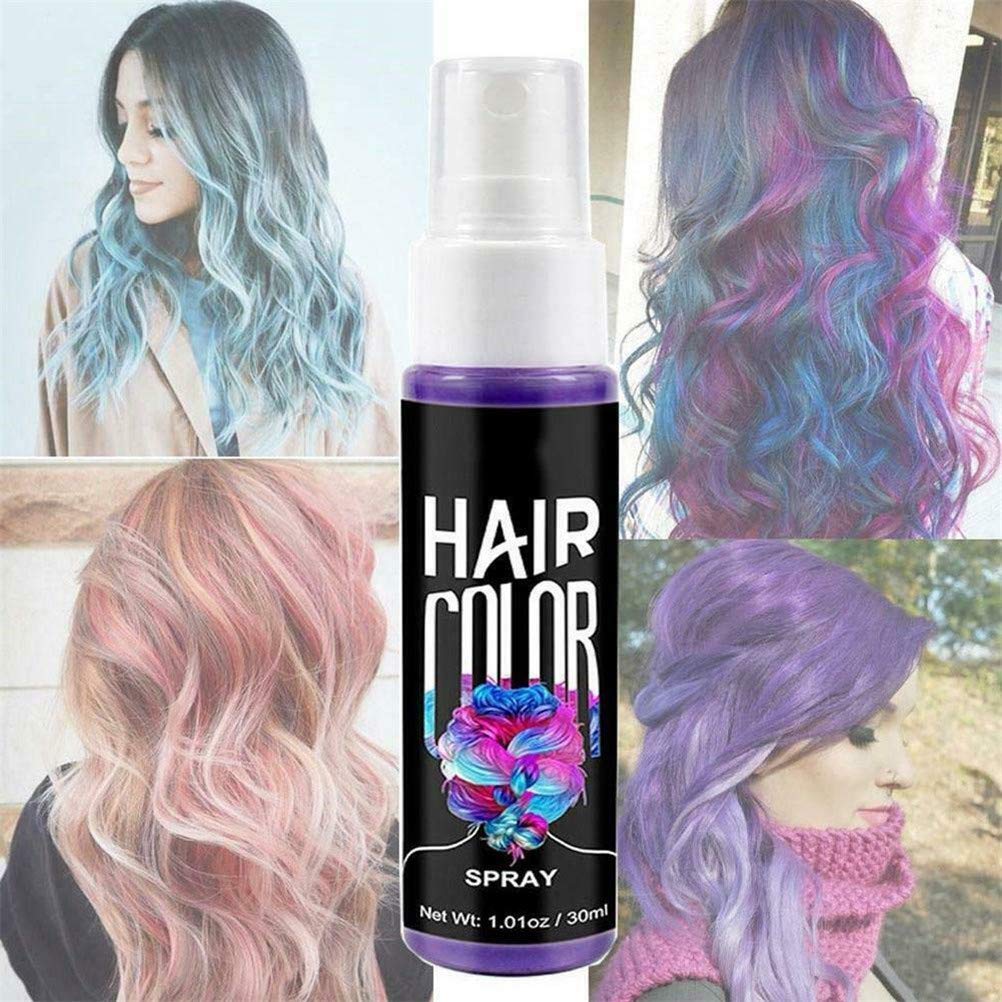 Spray Colorante Istantaneo Spray Temporaneo Per La Cura Dei Colori Spray Colorante Per Capelli Spray Colorante Per Capelli Styling Istantaneo Per Capelli Tinta Per Capelli Viola Amazon It Bellezza