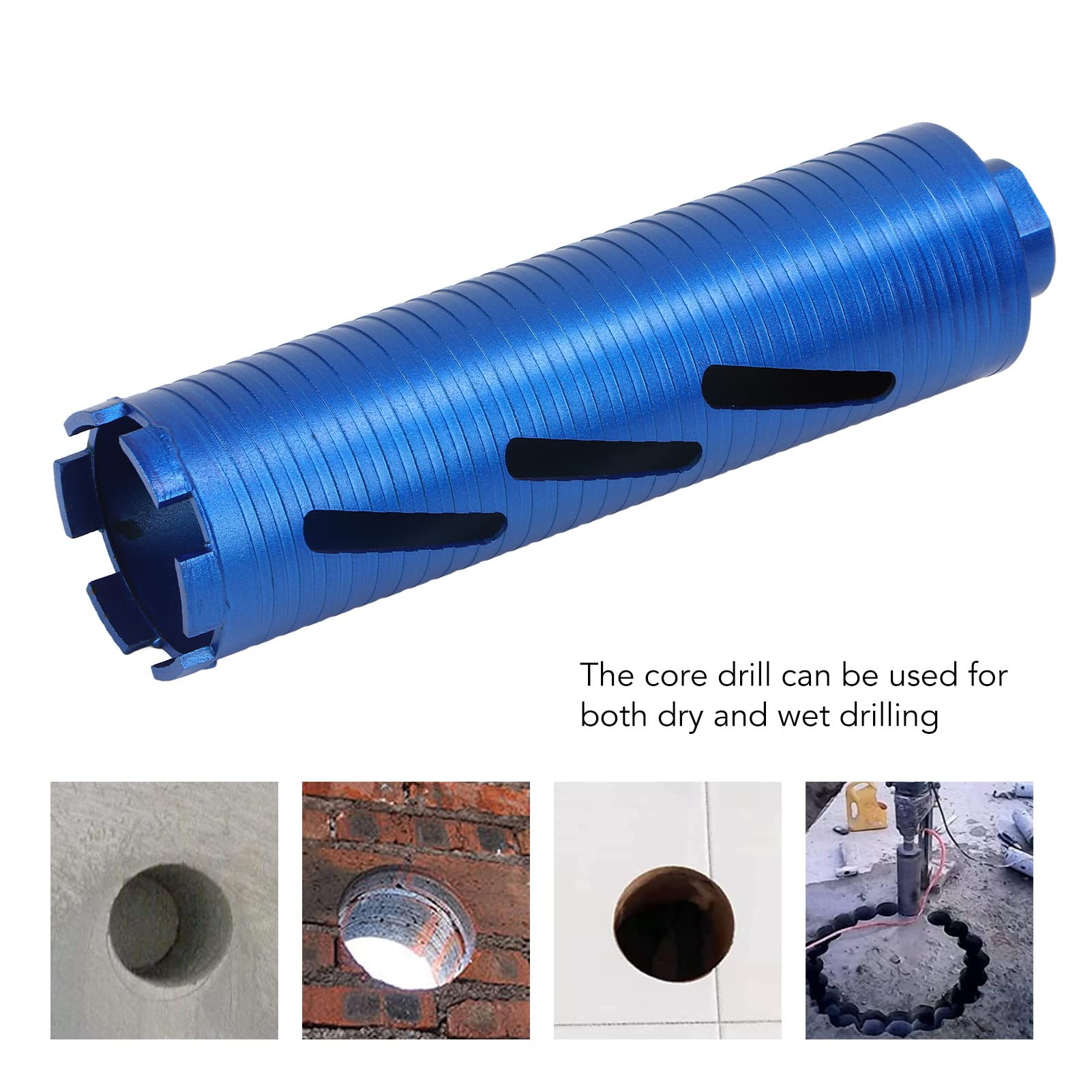 Broca Universal con Núcleo de Diamante de 3 Pulgadas, Perforación Rápida para Instalación de Aire Acondicionado