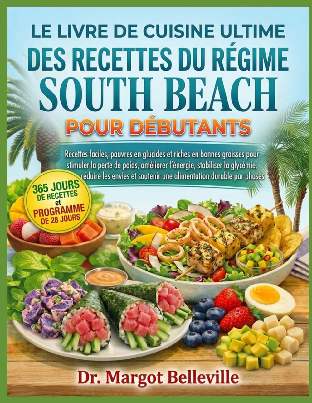 LE LIVRE DE CUISINE ULTIME DES RECETTES DU RÉGIME SOUTH BEACH POUR DÉBUTANTS: Recettes faciles, pauvres en glucides et riches en bonnes graisses pour ... la glycémie, réduire les envies et soutenir u