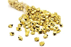 WGV Gold Acrylic Ice Rock Crystals Treasure Gems for Table Scatter