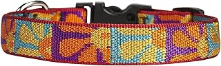 LupinePet Originals 3/4" Crazy Daisy 9-14" Adjustable Collar for Small Dogs