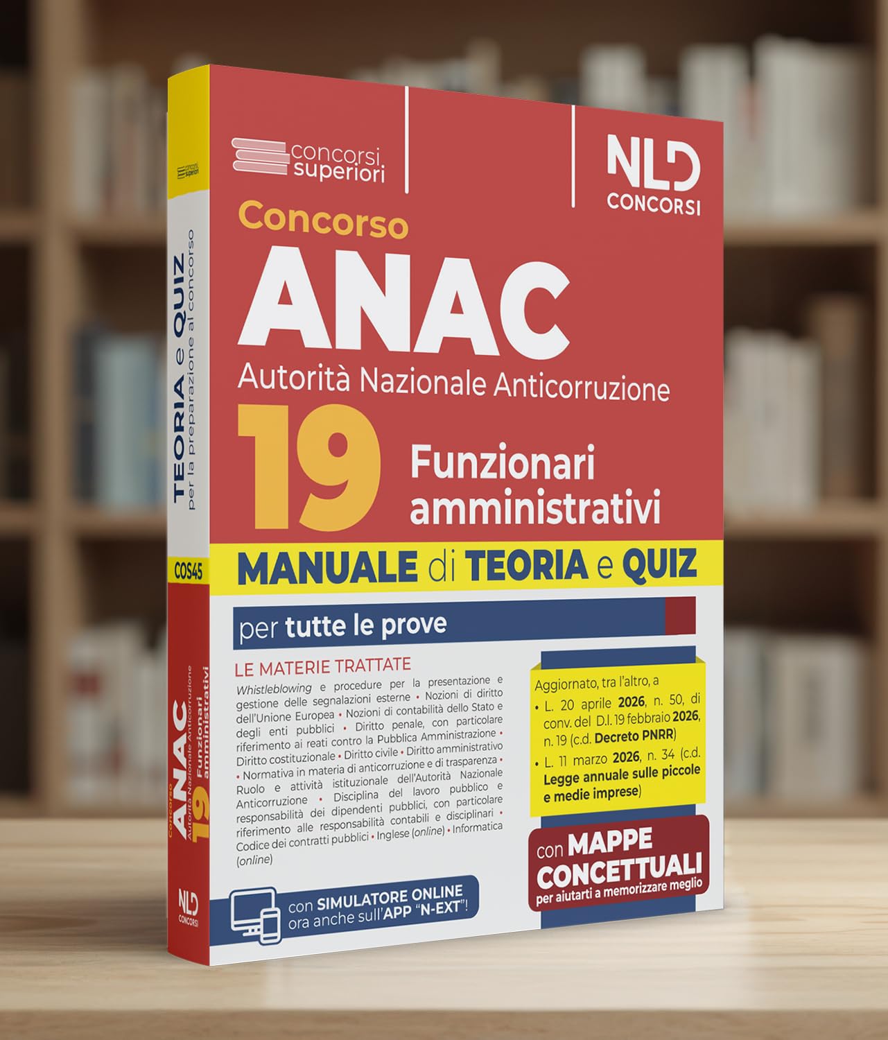Concorso 19 funzionari amministrativi ANAC. Manuale di teoria e quiz 2026. Con espansione online