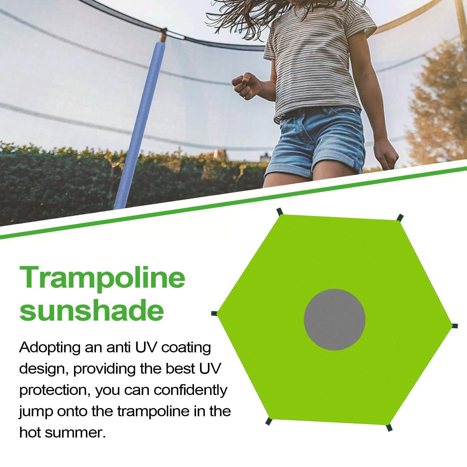 Copertura impermeabile per trampolino con protezione UV, tessuto Oxford, per picnic, salto, eventi comunitari, parchi acquatici, tappeto elastico resistente