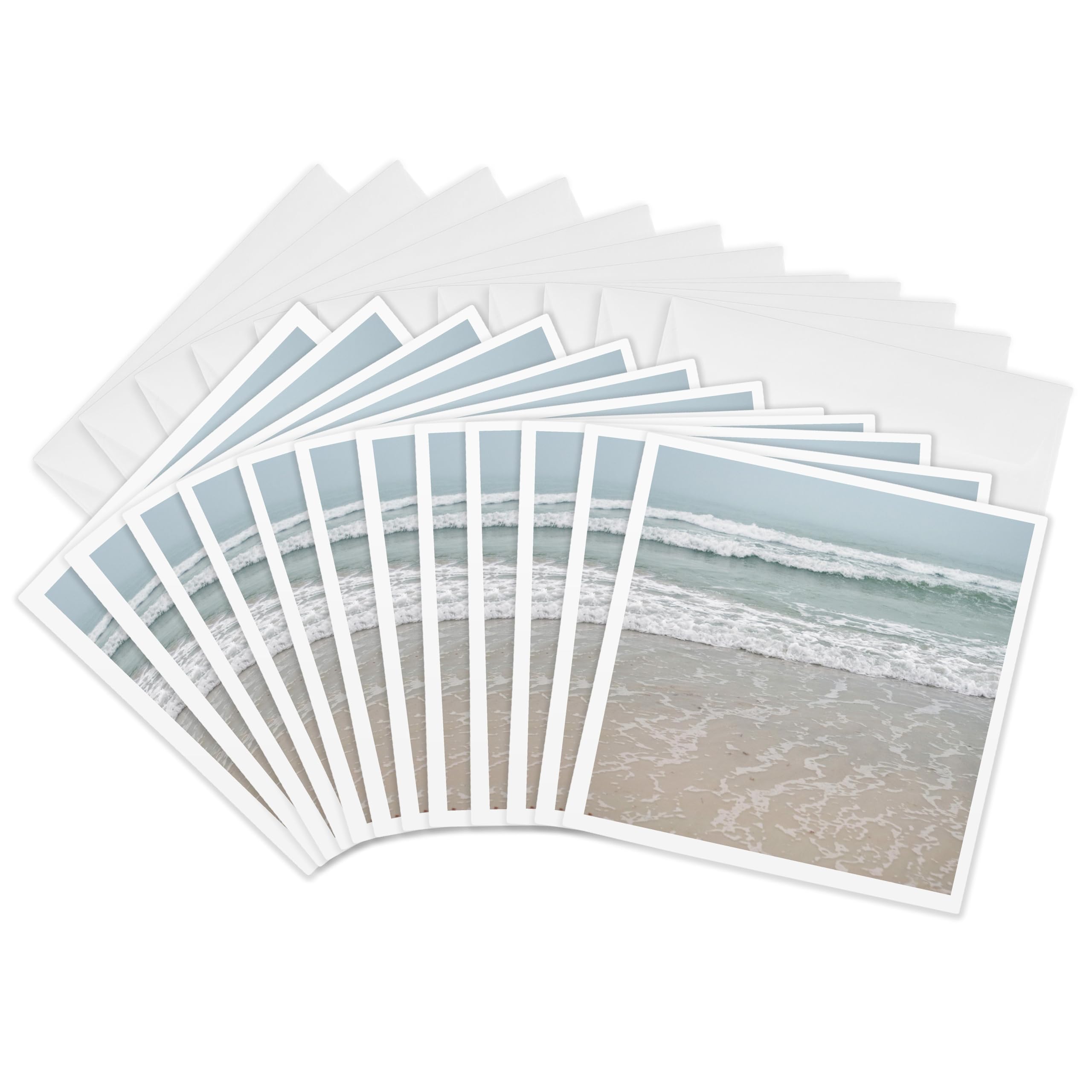 3dRose gc_143607_2 6 x 6-Inch "USA, Florida, Sarasota, Crescent Beach, Siesta Key - Us10 Bfr0127 - Bernard Friel" Greeting Card (Set of 12)