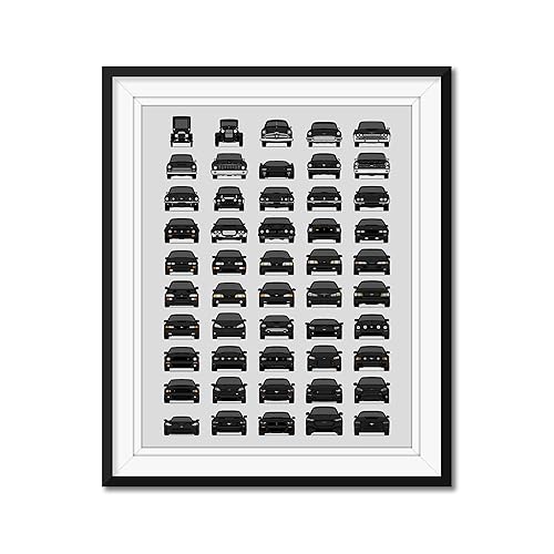 Miniatura 37 de Handmade Poster compatible with Ford Evolution Print Wall Art Décor of the Best of Ford Generations - American, 8x10" Satin Print (Unframed) - Gift