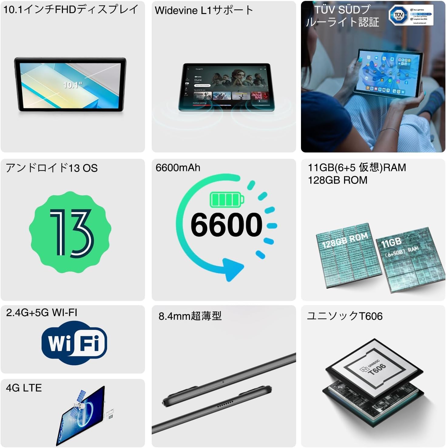 Amazon.co.jp: DOOGEE タブレット T10S 10.1インチ 4コアCPU Android