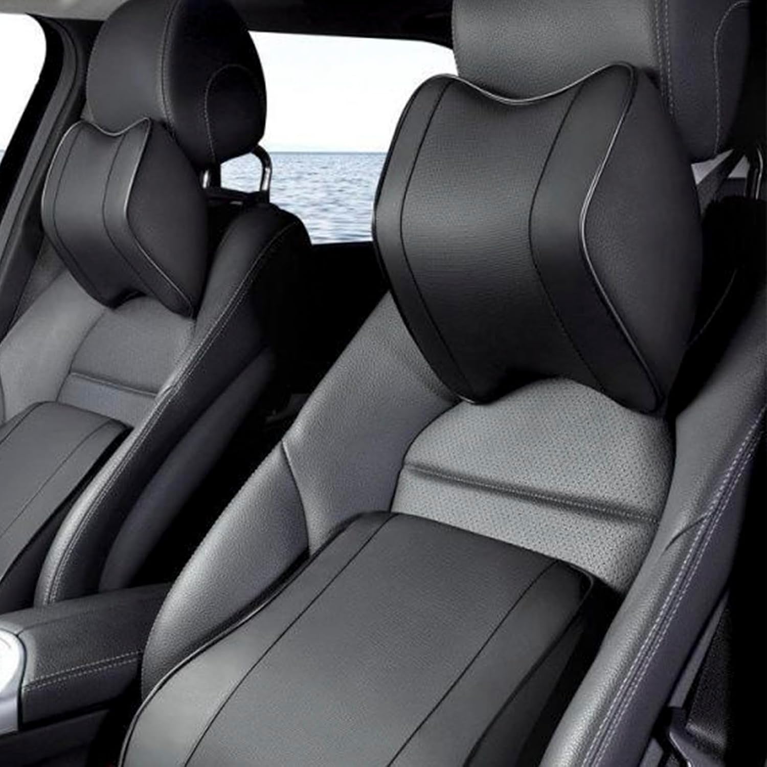 Car Neck Pillow(2 Pack), Comfort Car Headrest Pillow