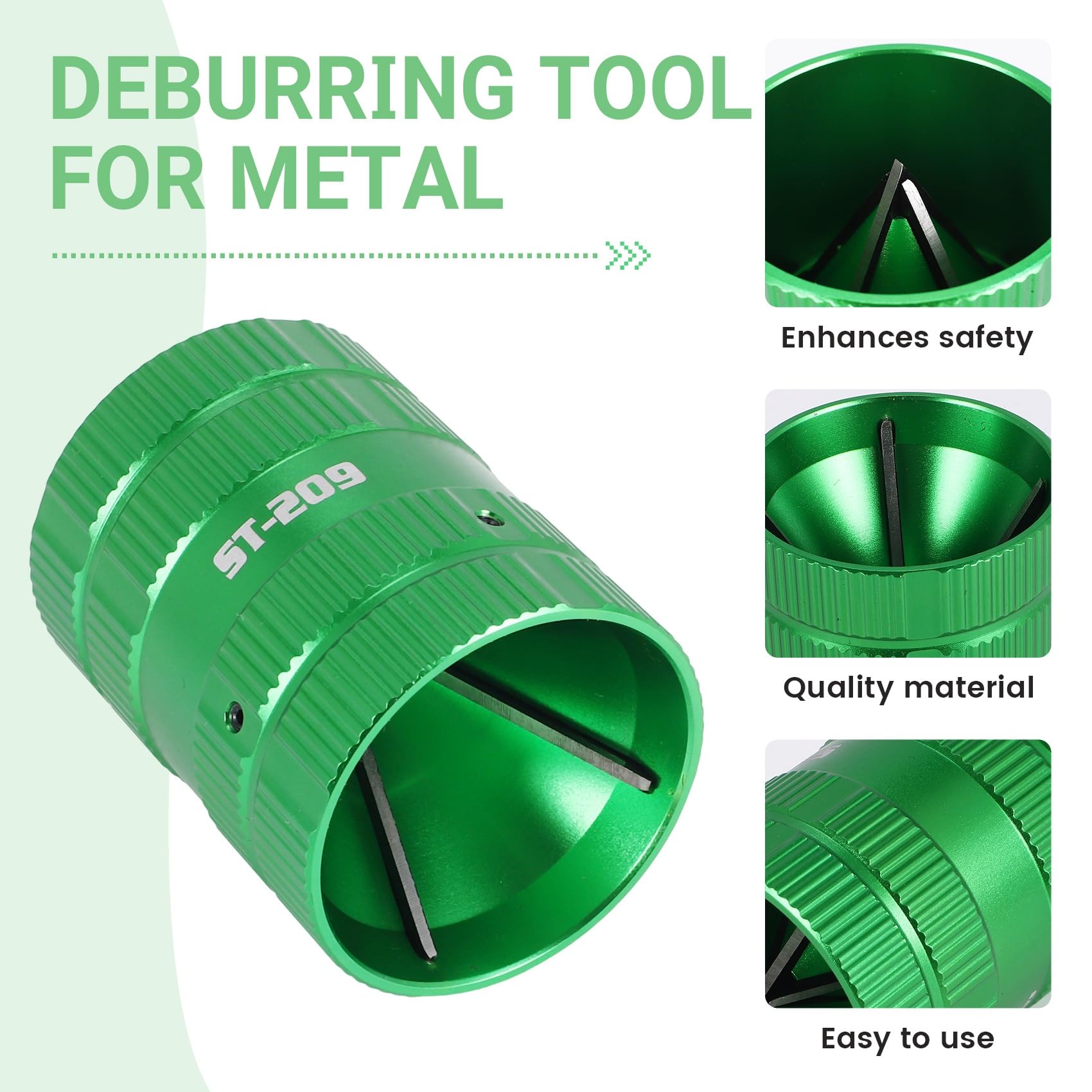 Rohrentgrater Innen und Außenentgrater für Kupfer/Außenentgrater, Universal Rohrreibahle Entgratungswerkzeug, Entgrater Kupferrohr für Kupfer, PVC-, Schläuche und Metall/Aluminium