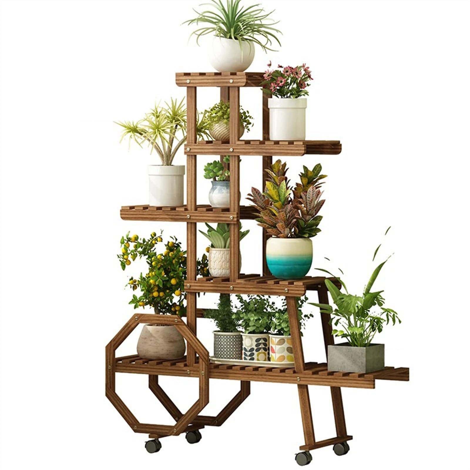 zhangrui1888 Plant Stand Simple Plant Shelves Living Room Floor Stand for Flowers Creative Balcony for Multi-layer Flowerpot Shelf Indoor Plant Shelf
