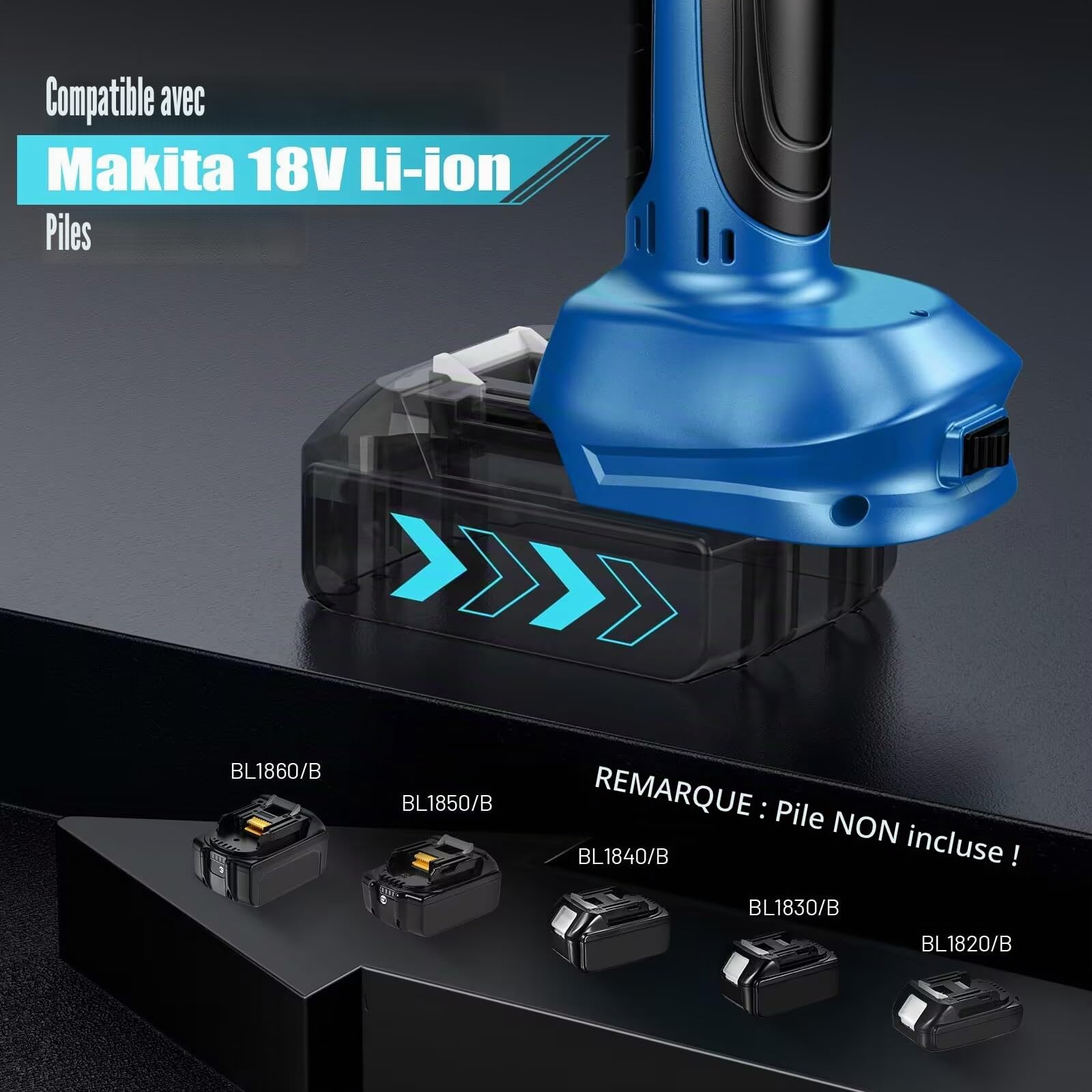 Sécateur Électrique Sans fil, Professionnel Secateur avec LCD affichage, Diamètre de coupe max 65mm, pour tailler les arbres ainsi que les arbres fruitiers, pour Makita 18V (no batterie)