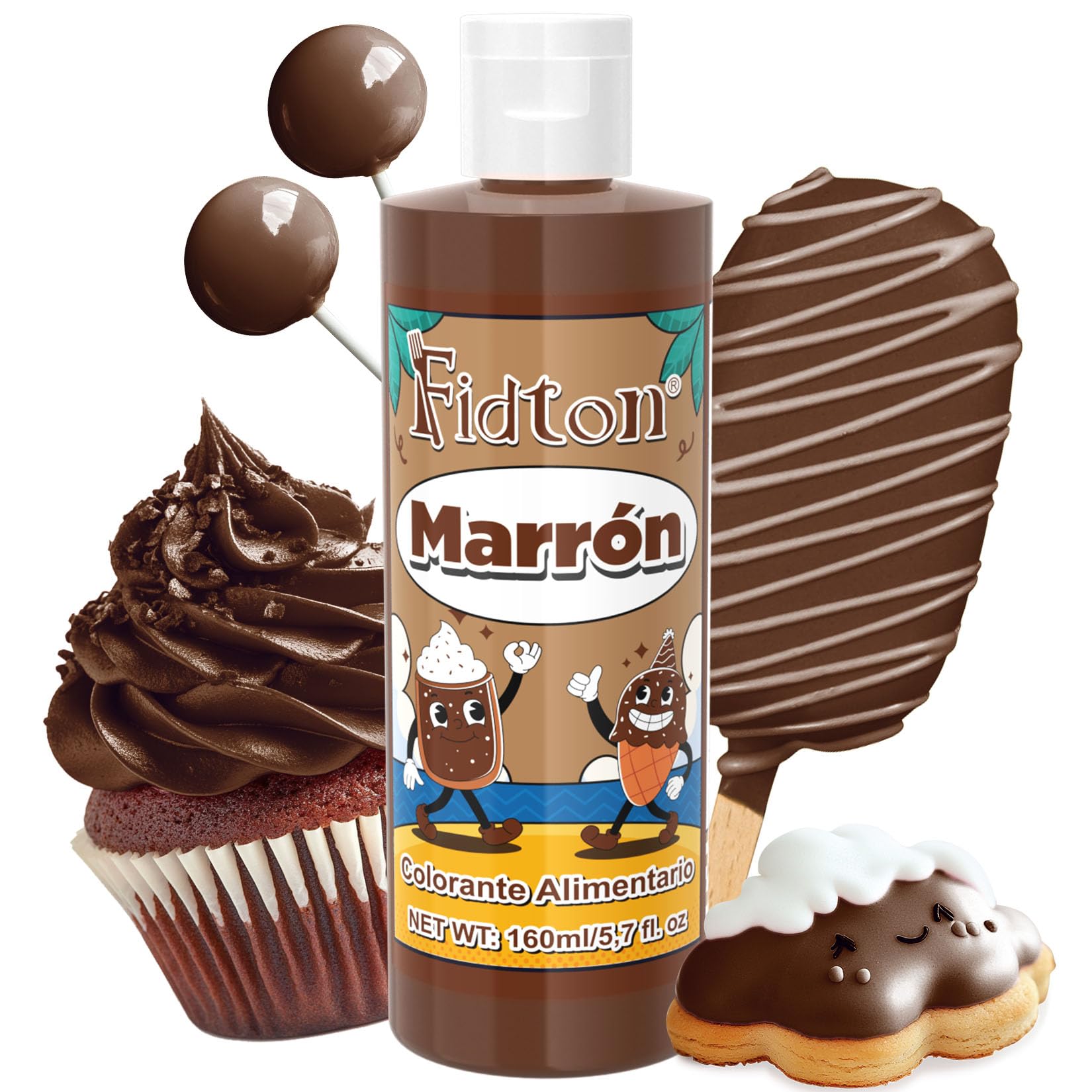 Colorante Alimentario 160ml - Gran Capacidad Colorantes Alimentarios Reposteria Altamente Concentrado para Decoración de Pasteles, Colorante Alimenticio para Fondant Colores, Macarrone, Donuts - Rojo — view 14