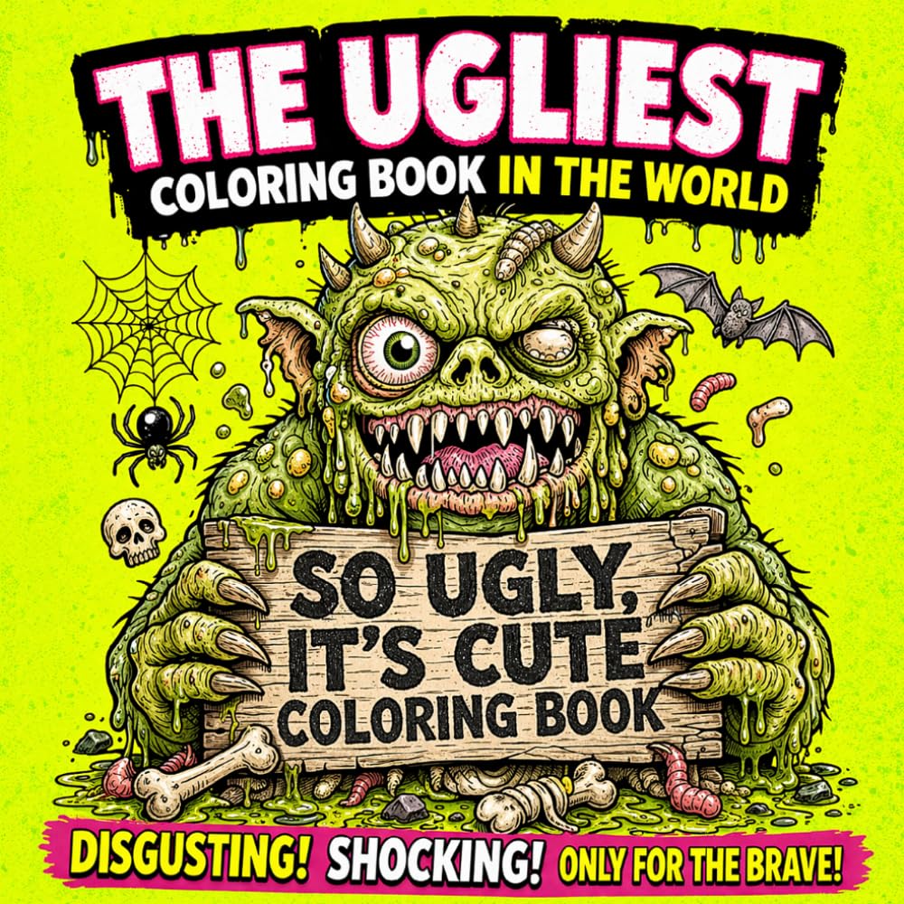 So Ugly It's Cute Coloring Book In The World: A Gross and Hilarious Collection of Weird Creatures for Children ,Teens and Adults Cute Monster Family ... of the Ugliest Coloring Books in the World)