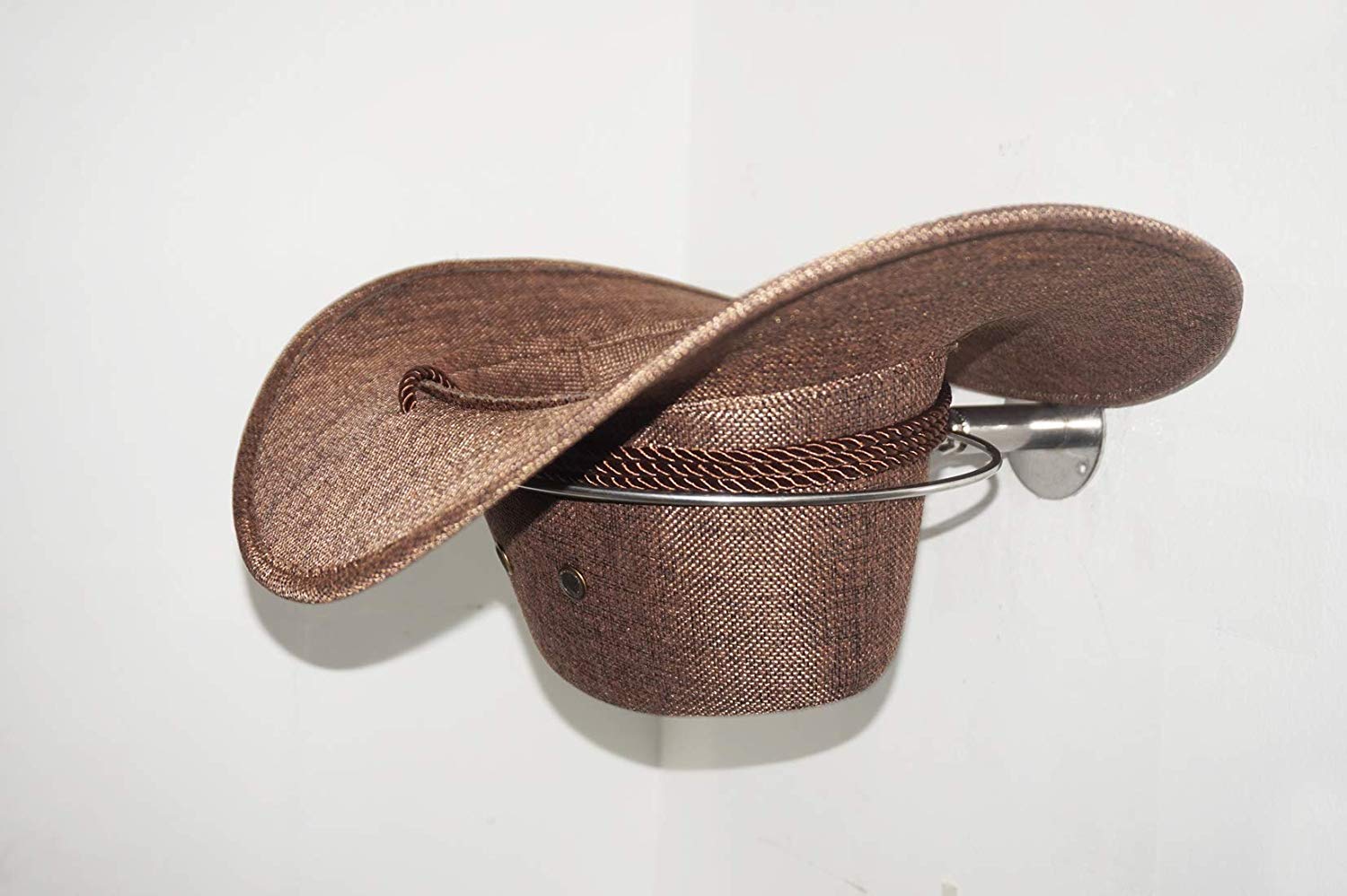 Kesywale Porta Cappelli Da Parete Regolabile, Confezione Da 2, Per Cappelli Da Cowboy E Baseball, Supporto Invisibile In Plastica, Organizer Occidentale - 3