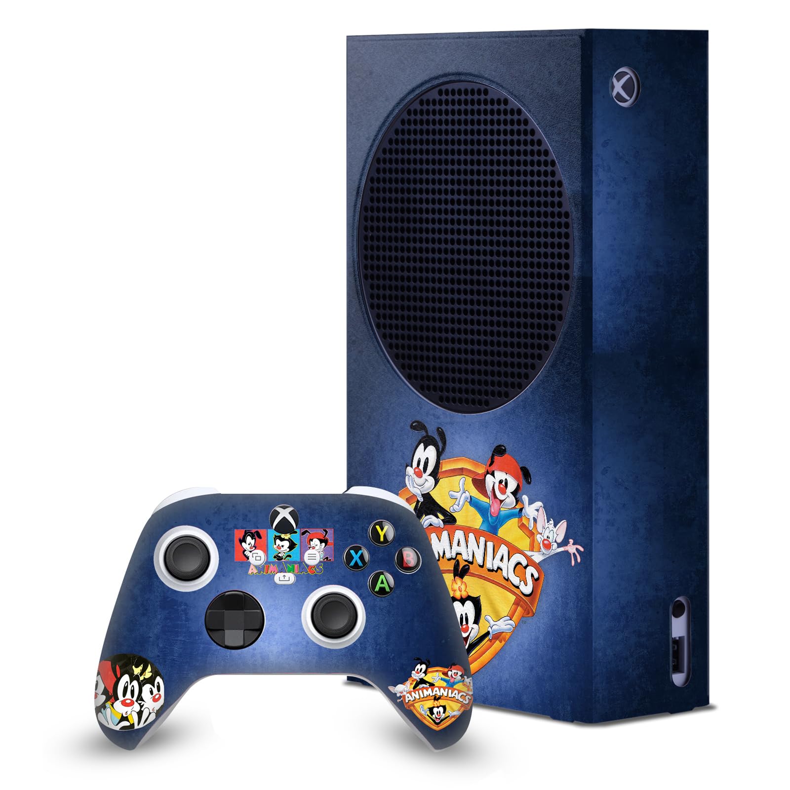 Head Case Designs Sous Licence Officielle Animaniacs Logo Art Graphique Enveloppement De Console De Jeu Et Skins Pour Manette De Jeu Ensemble compatible avec Xbox Series S Console & Controller Bundle