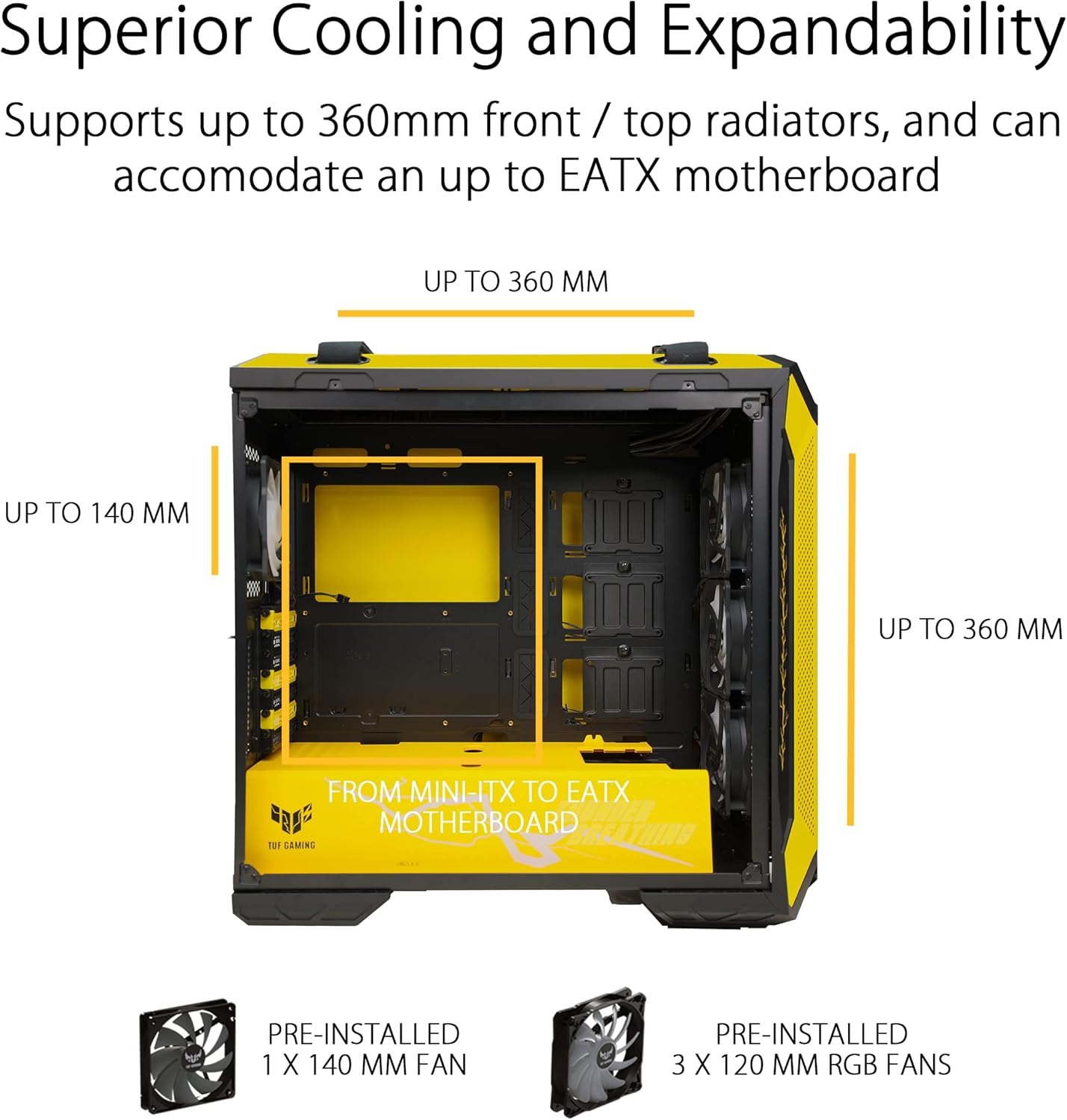 Asus - Brandclub - ASUS TUF Gaming GT501 ZENITSU Mid-Tower