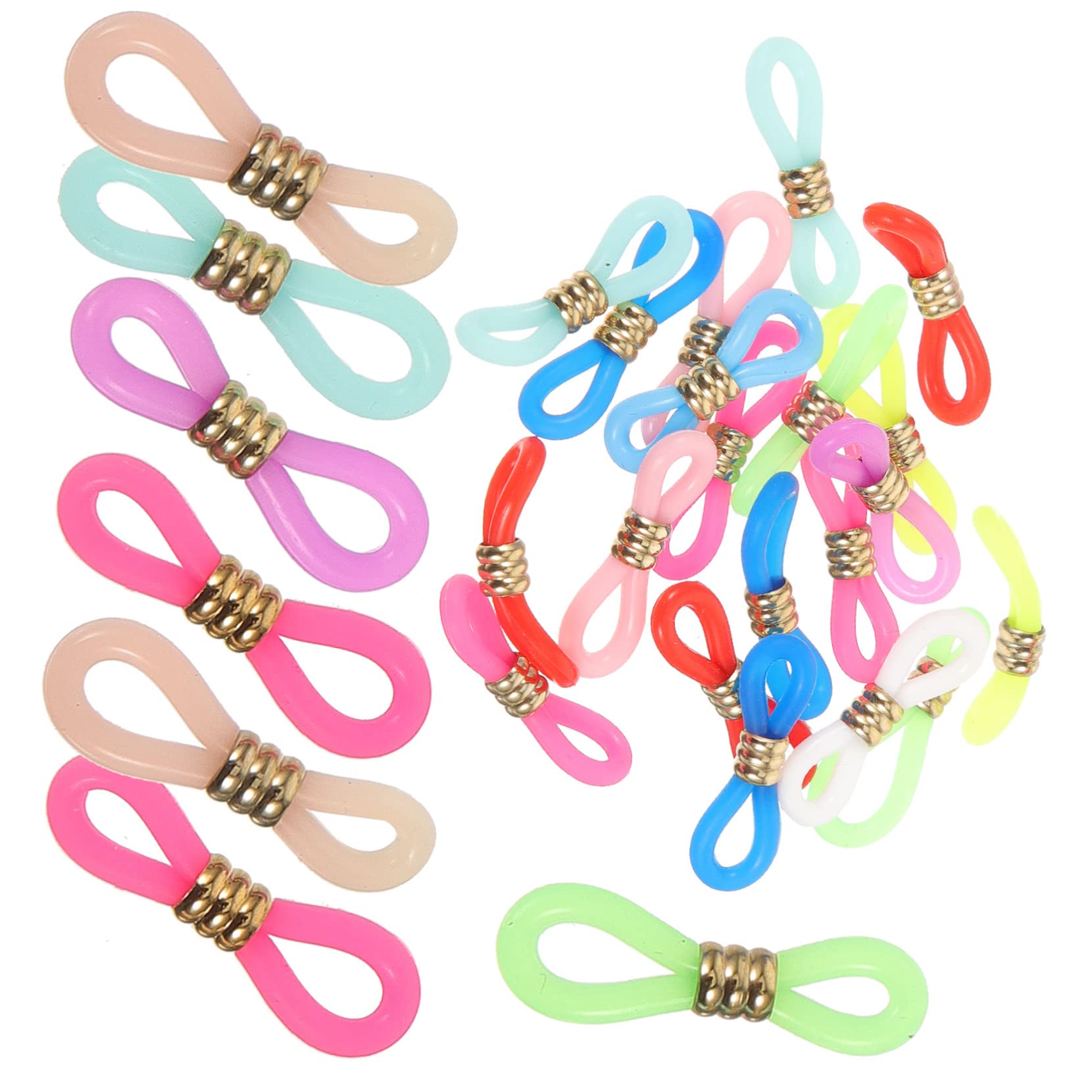 Healeved Terminali Antiscivolo Per Occhiali Silicone Connettori Regolabili Per Catenelle Occhiali Accessori Pratici E Chic Per Compatibile Con Maggior