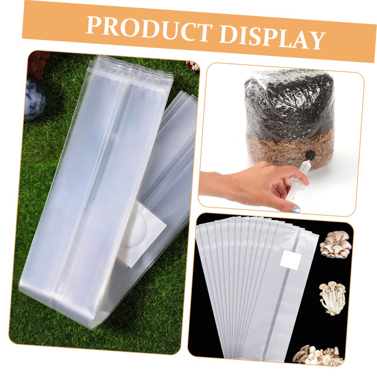 Mipcase Kit De Culture De Champignons D'intérieur 50 Pièces De Culture De Champignons Membrane Respirante 12 X 20 X 50 Cm De Place Convivial pour Les Débutants