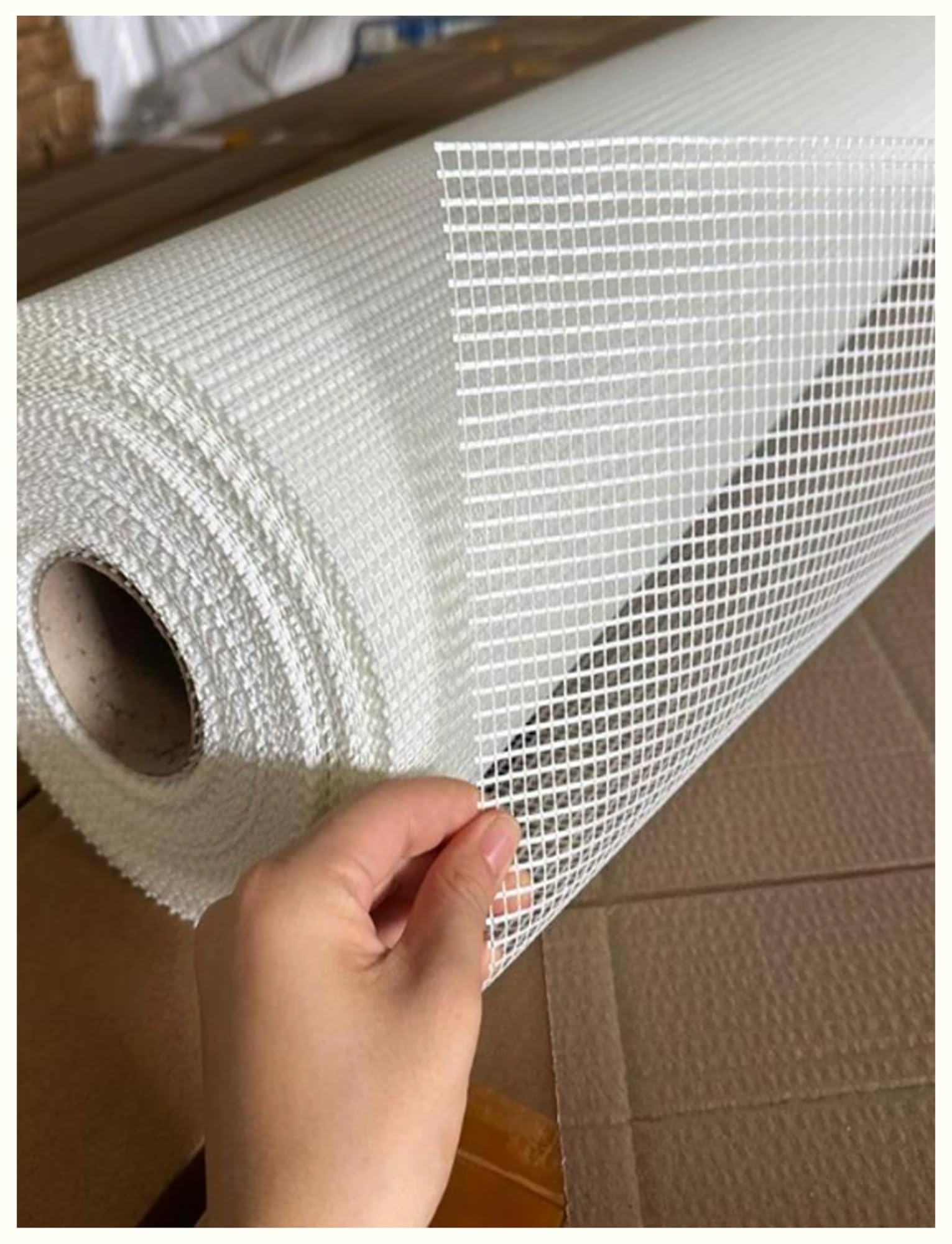 Rete Fibra di Vetro Anticrepa Rete per Intonaco e Rasatura Muri | Rete Porta Intonaco e Stucco, Resistente agli Alcali e Facile da Tagliare(Hole 5.5X5.5mm/30meters)