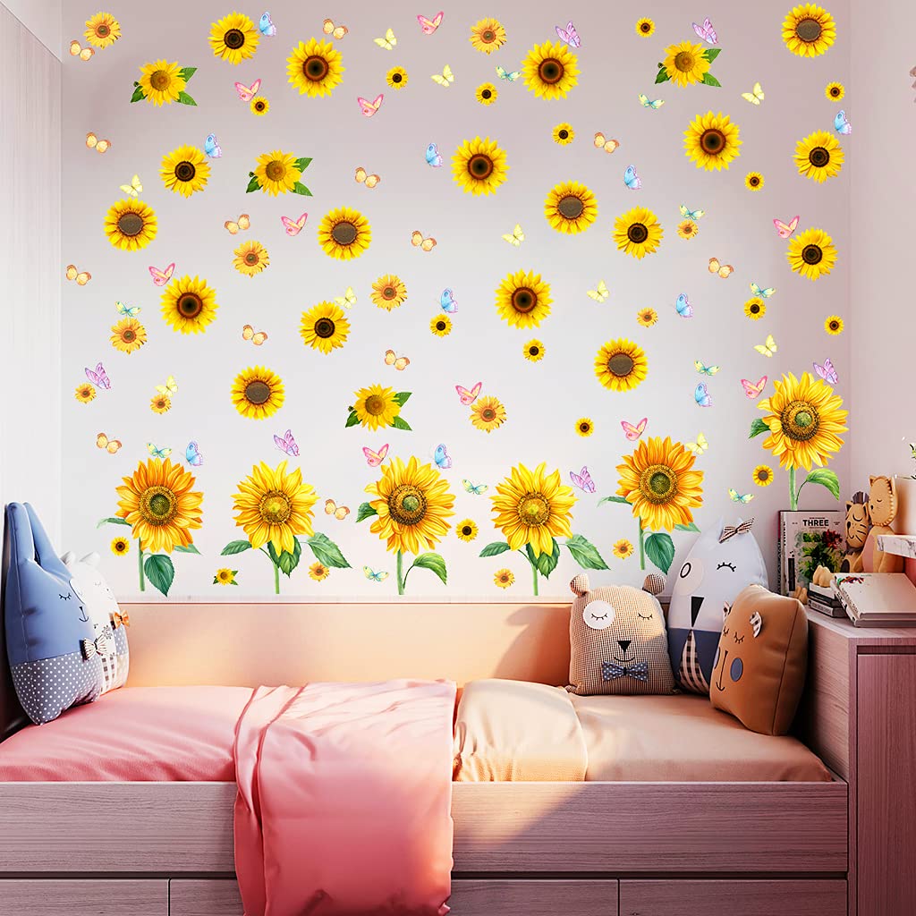 Adesivi Murali Ape E Girasole - 8 Stili, PVC Impermeabile, Rimovibili - Foto 8