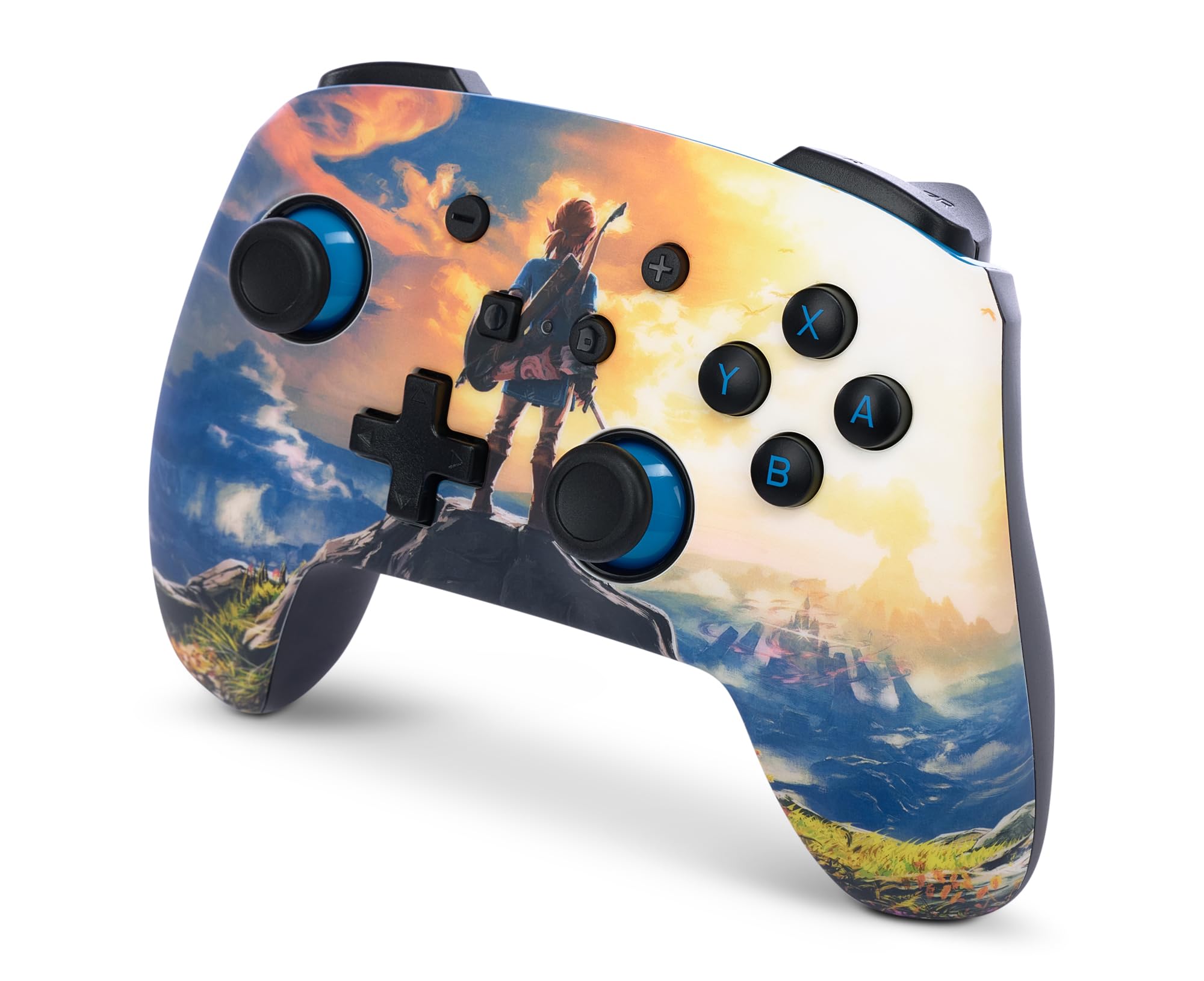 PowerA Controller wireless migliorato per Nintendo Switch/Switch 2/Switch Lite/OLED Model - Kingdom of Hyrule - Gamepad, controller di gioco, licenza ufficiale