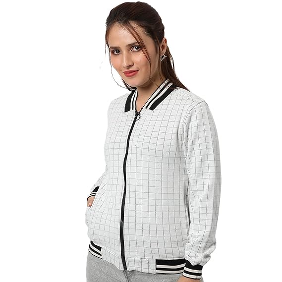 Campus Sutra Women's Cotton Regular Hooded Neck Jacket