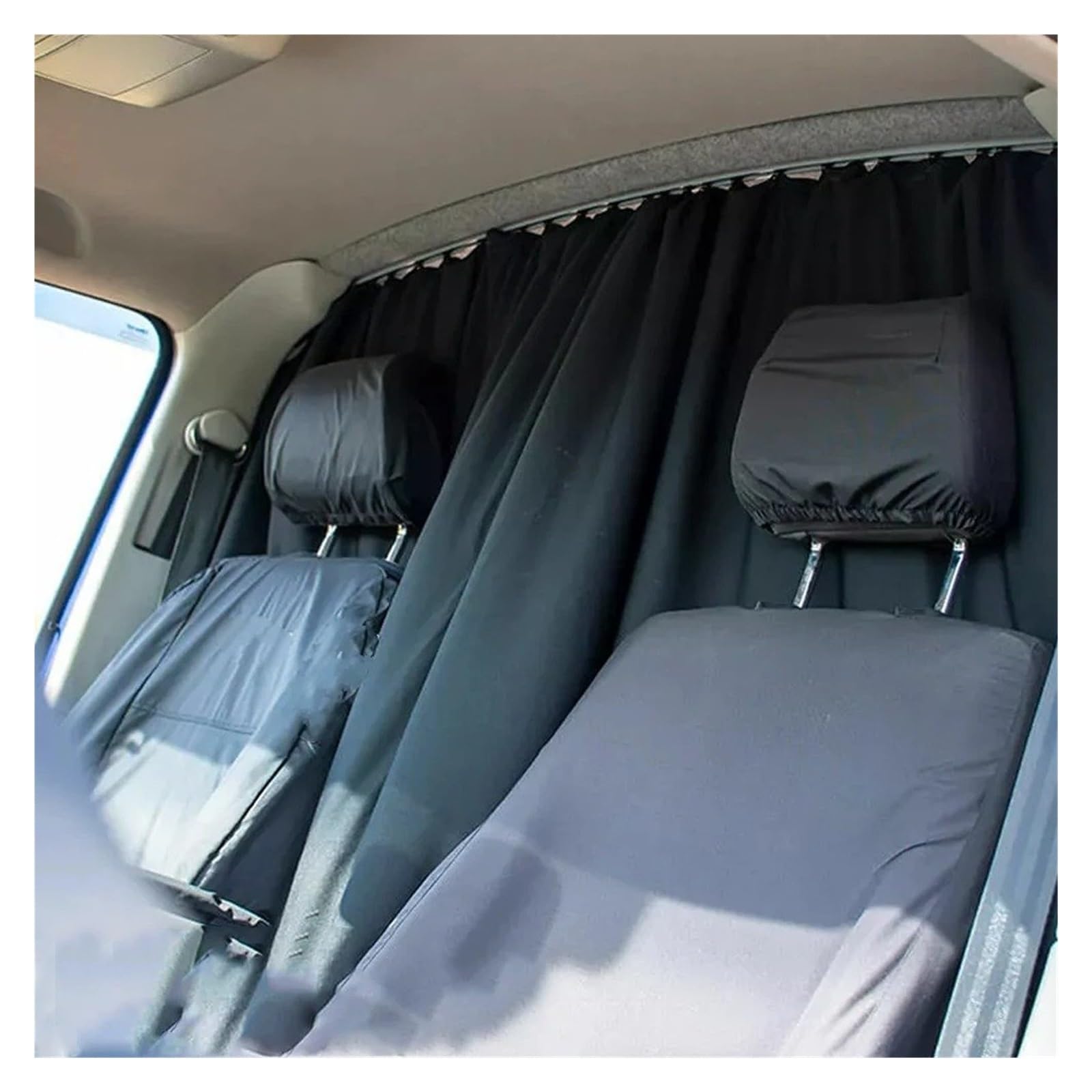 Pare Soleil Voiture pour VW T5 T6 Camping-Car pour Caravane Camping-Car Cabine Diviseur Rideau Occultant Voiture Soleil(Standard Roof)