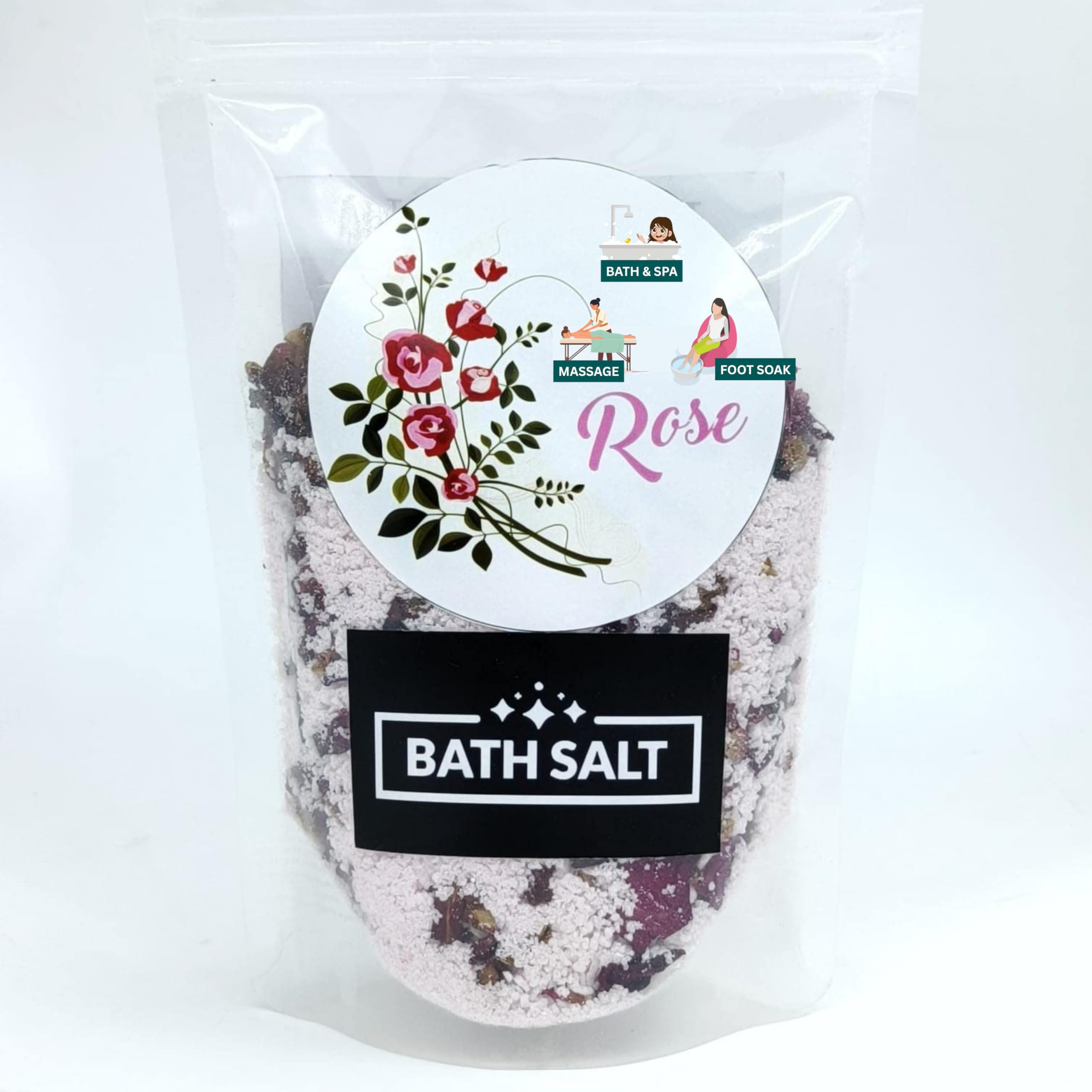 Fast Acting Epsom Salt Rose Geranium – Natural Magnesium Sulfate for Muscle Relief, Stress Relief & Detox Bath | Revitalizing Foot & Body Soak for Relaxation and Pain Relief | 500g-image-20