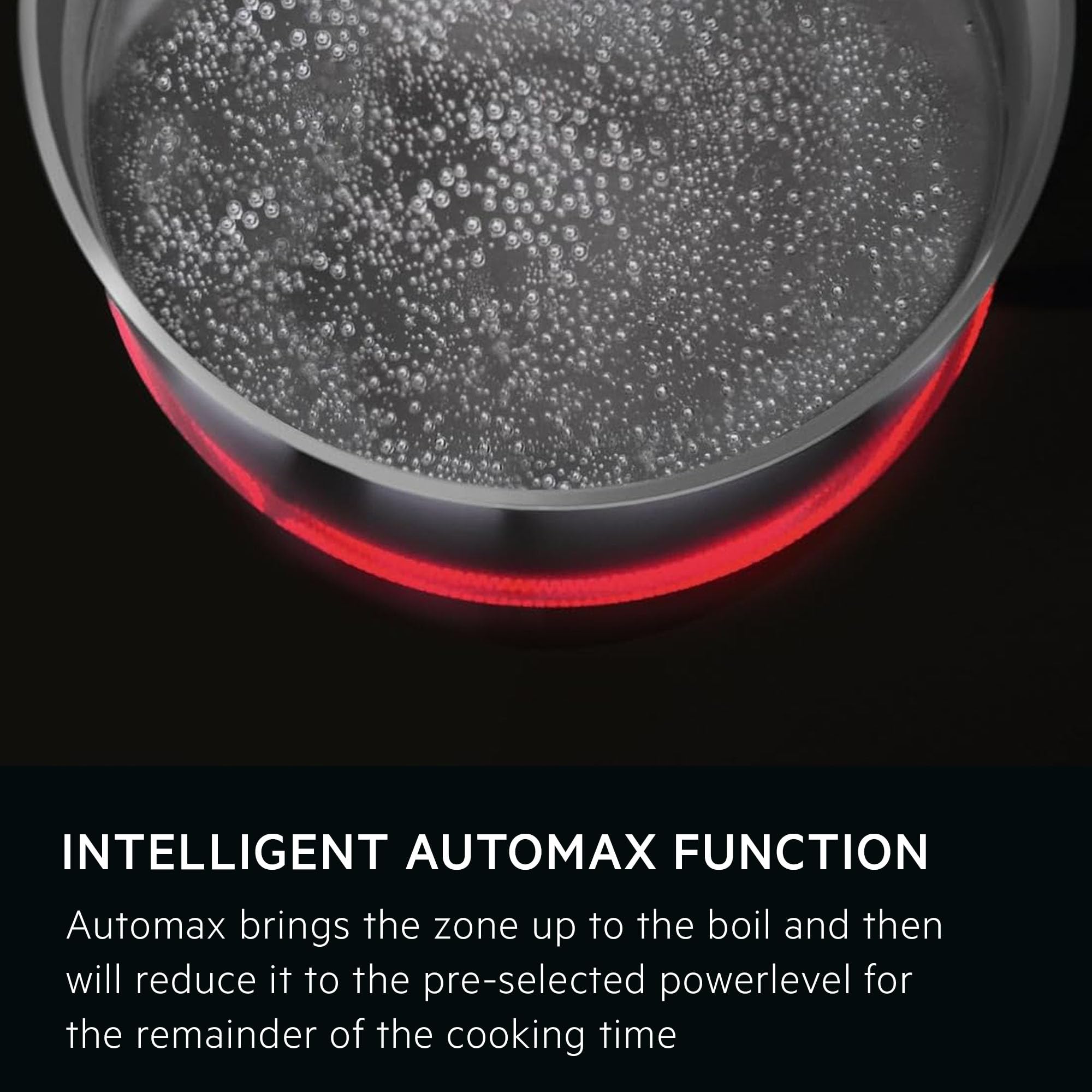 AEG 3000 Series Radiant Hob, Ceramic Hob, HRX64360C, 4 Cooking Zones, 60cm, Touch Control, Gas on Glass, Residual Heat Indicators, Built-in Hob, Black — view 3