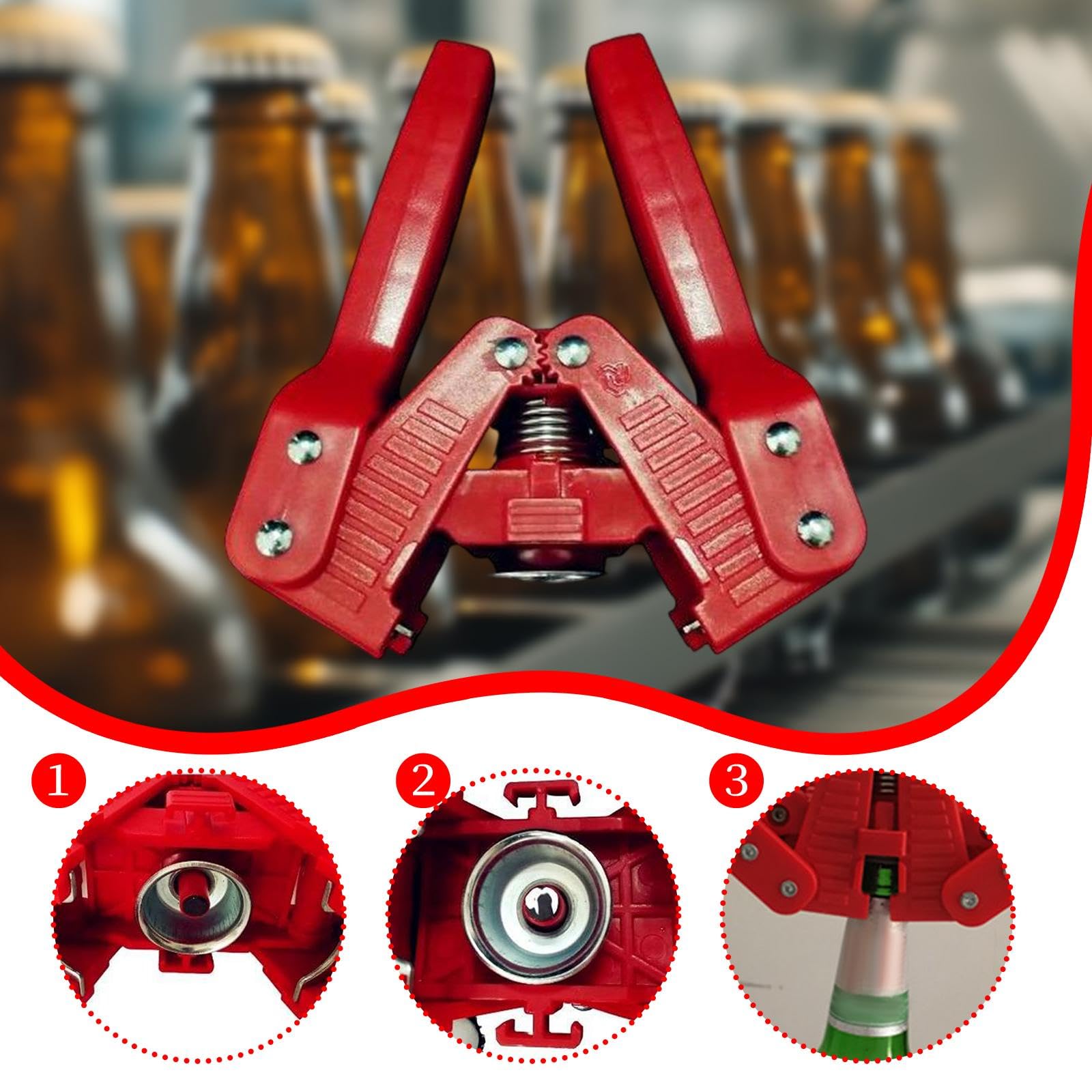 Ensemble de 2 Capsules de Bouteilles, pour La Maison, Outil Manuel pour Capsuler Les Bouteilles de Bière