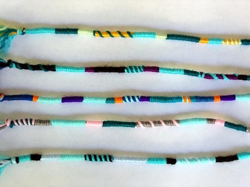 Extensión de cabello hippie con esquema de color azul claro, cantidad 1 accesorio de rastas, envoltura de temor, caída del cabello, envoltura para