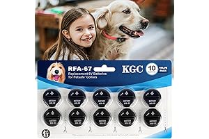 KGC Dog Collar Batteries, 10-Pack Replacement RFA-67 Batteries for PetSafe Dog Collars