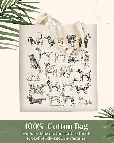 Miniatura 4 de Bolsa de lona AUSVKAI estética para mujer, lindas bolsas de tela reutilizables de algodón para compras, playa, comestibles