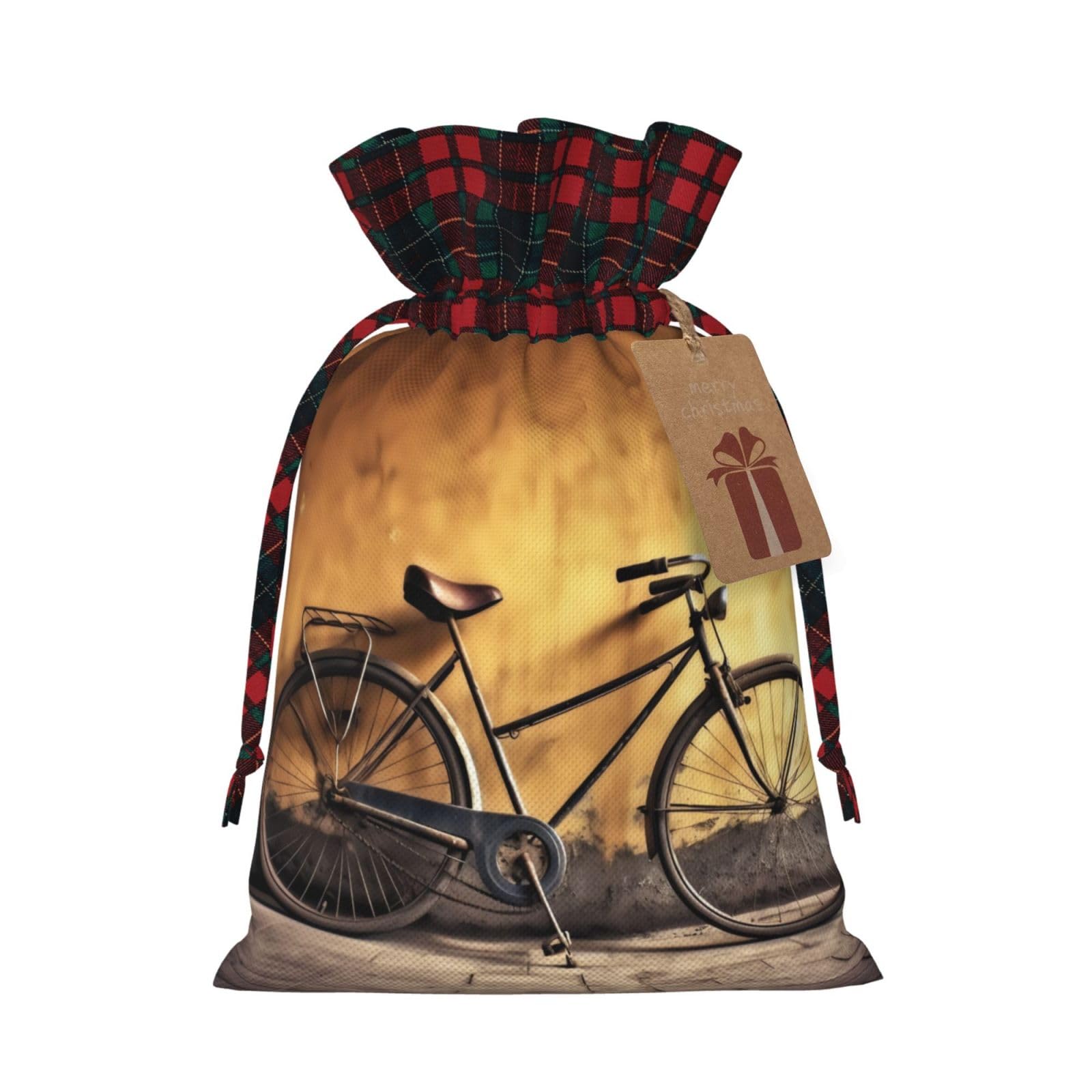 OPSREY Old Bicycle - Sacchetto regalo di Natale riutilizzabile, con stampa  di una vecchia bicicletta : Amazon.it: Casa e cucina
